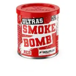 Spalvoti dūmai „Ultras Smoke Bomb" (RAUDONA), ~60 sec.